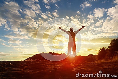 Worship and praise Stock Photo