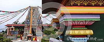 Worshipper at Sri Siva Subramaniya Hindu temple in Nadi Fiji Editorial Stock Photo