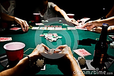 Worst Hand in Poker Stock Photo