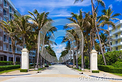 Worth Avenue, Palm Beach, Florida, United States Stock Photo