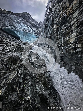 Worthington Glacier, Alaska. Stock Photo