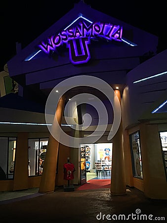 Wossamotta U at Toon Lagoon in Universal Studios in Orlando, FL Editorial Stock Photo
