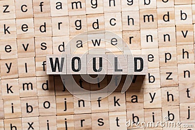 Would word concept Stock Photo