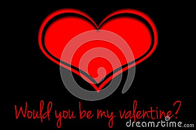 Would you be my valentine? Stock Photo