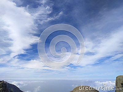 Wouldn& x27;t you like to imagine what it would be like to sleep in heaven Stock Photo