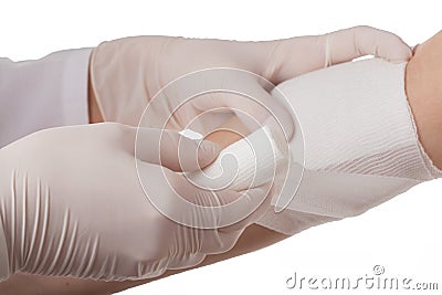 Wound dressing Stock Photo