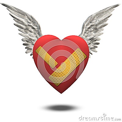 Wounded heart free Stock Photo