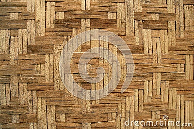 Woven bamboo background Stock Photo