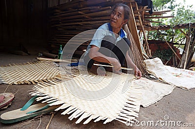 Woven bamboo Editorial Stock Photo