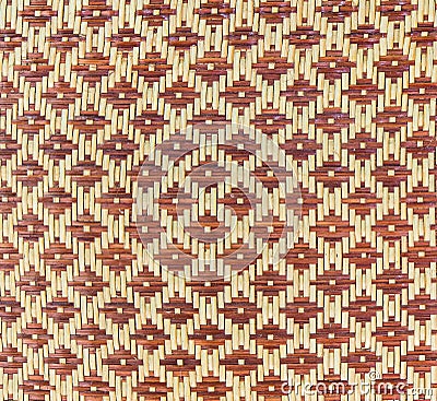 Woven bamboo pattern Stock Photo