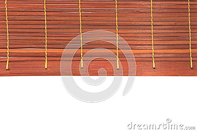 Woven bamboo red Stock Photo