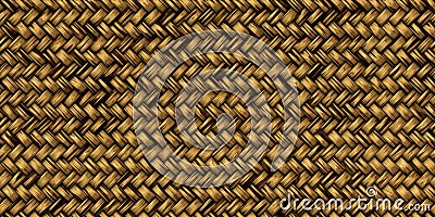 Woven braided bamboo reeds seamless basket weave tileable texture Stock Photo