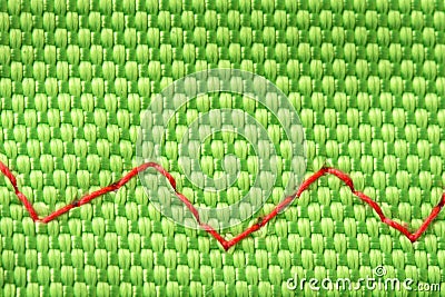 Woven fabric handmade. Seamless pattern of vertical and horizontal threads Stock Photo