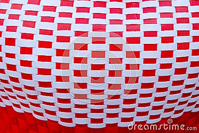 Woven from plastic background Stock Photo