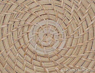 Woven wicker texture pattern Stock Photo