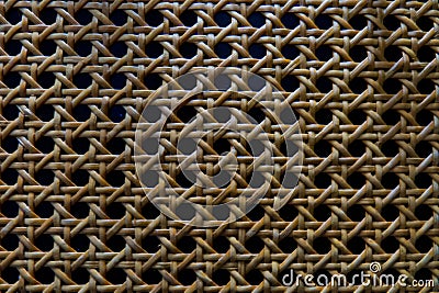 Woven Wood Texture Stock Photo