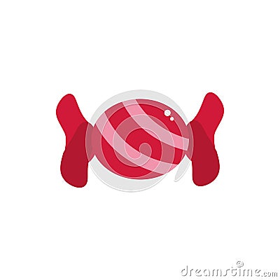 Wrapped candy glossy sweet confectionery snack food candy Vector Illustration