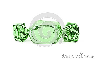 Wrapped candy isolated Stock Photo