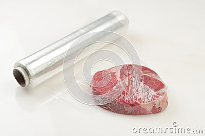 Wrapped food Stock Photo