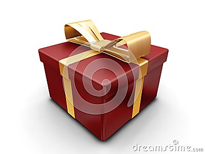 Wrapped gift Stock Photo