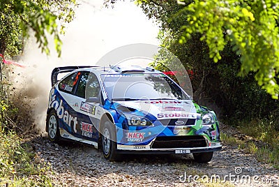 WRC 2009 - Rally D'Italia Sardegna Editorial Stock Photo