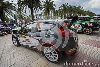 WRC Car From Rally RACC Salou, Spain Editorial Stock Photo