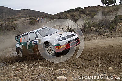 WRC CORONA RALLY MEXICO 2005 Editorial Stock Photo