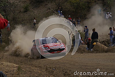 WRC CORONA RALLY MEXICO 2007 Editorial Stock Photo