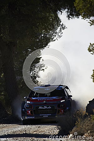2017 WRC Tarragona Spain Editorial Stock Photo