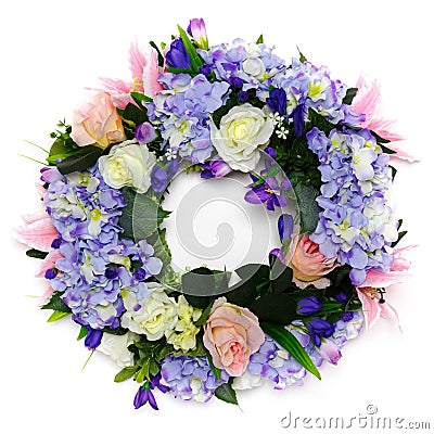 Wreath of Flower Stock Photo