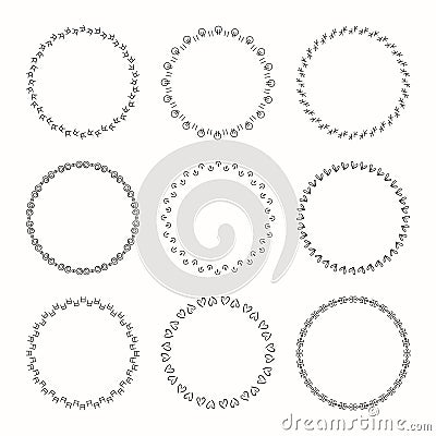 Wreaths for design Stock Photo