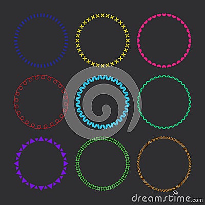 Wreaths for design Stock Photo