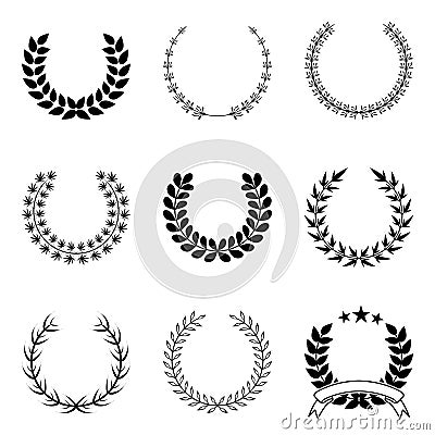 Wreaths Vector Collection Vector Illustration