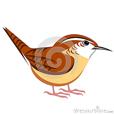 Wren Clipart Illustration Vector Illustration