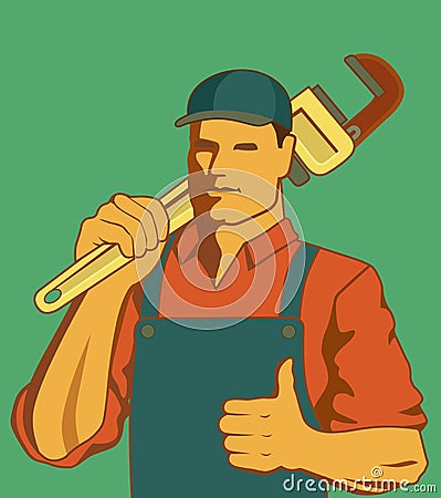 Wrench Vector Illustration