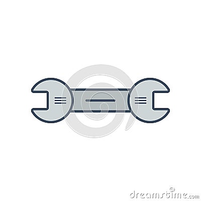 Wrench flat style icon. Repair icon vector eps10. Vector Illustration