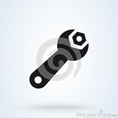 Wrench screw Simple vector modern icon design illustration Vector Illustration