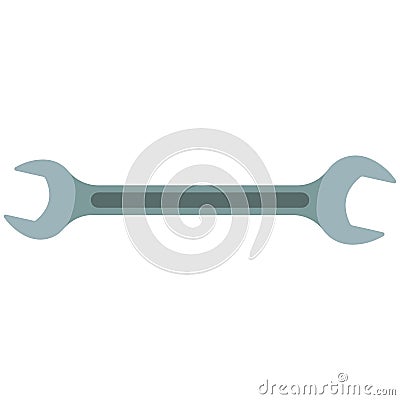 Wrench spanner vector icon isolated on white background Vector Illustration