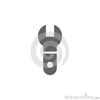 Wrench, tool, Repair, spanner icon. Element of materia flat tools icon Stock Photo