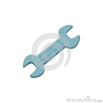 Wrench tool, spanner cartoon vector Illustration Vector Illustration