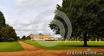 Wrest Park House and gardens Silsoe Bedfordshire on a sunny Day. Editorial Stock Photo