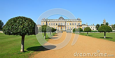 Wrest Park House Silsoe Bedfordshire on a sunny Day. Editorial Stock Photo