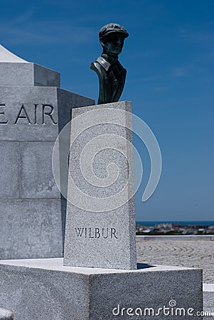 Wright Brothers National Memorial in Kitty Hawk North Carolina Editorial Stock Photo