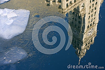 Wrigley Building in Chicago Editorial Stock Photo