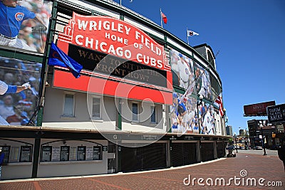 Wrigley Field - Chicago Cubs Editorial Stock Photo