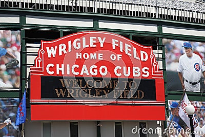 Wrigley Field - Chicago Cubs Editorial Stock Photo
