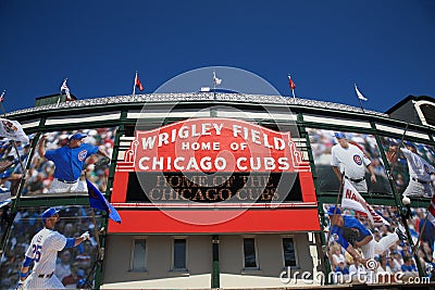 Wrigley Field - Chicago Cubs Editorial Stock Photo