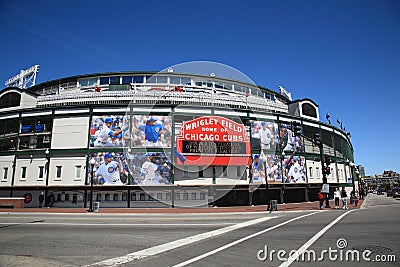 Wrigley Field - Chicago Cubs Editorial Stock Photo