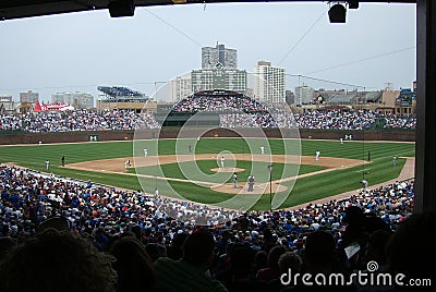 Wrigley Field - Chicago Cubs Editorial Stock Photo