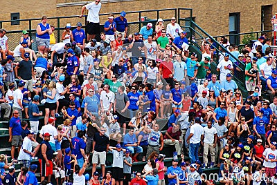 Bleacher Bums, Wrigley Field Editorial Stock Photo